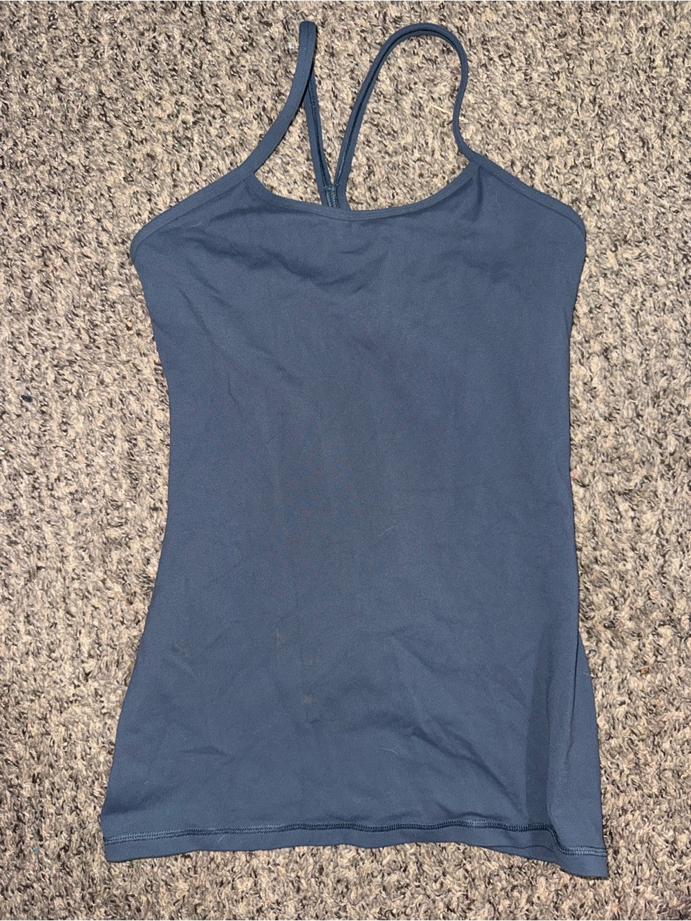 Lululemon Power Y Tank Top • Iron Blue / Slate • Size 4